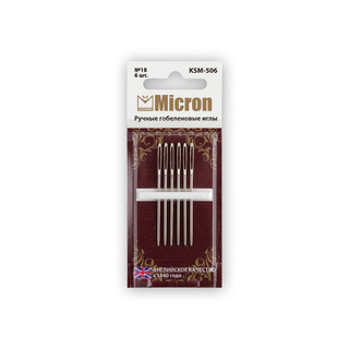 №18 Иглы гобеленовые "Micron" KSM-506 (6 шт. в блистере)