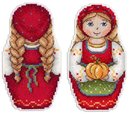 Урожайная осень (матрешка) (пластиковая канва)