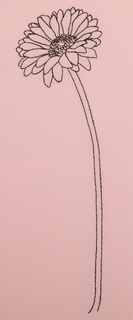 Гербера ("Живая картина") (водорастворимая канва)