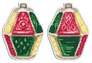 Советская ёлочная игрушка. Фонарик (12*9 см) (пластиковая канва)