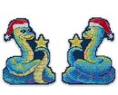 Змейка на удачу (11*9 см) (двусторонняя игрушка) (пластиковая канва)