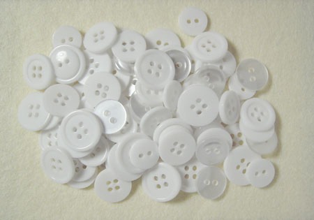 Пуговки "Белые" (White)